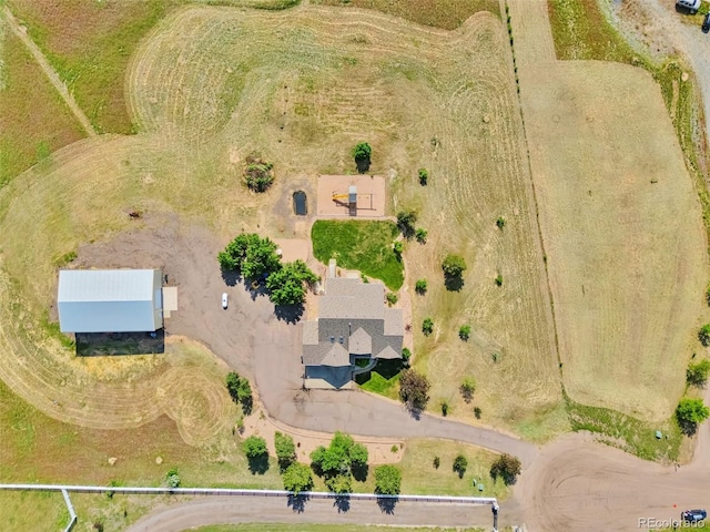 14825 Almstead St, Hudson, CO 80642 - aerial view of property and surrounding area featuring rural landscape