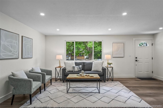 10067 W 68th Pl, Arvada, CO 80004 - living area with recessed lighting and wood finished floors