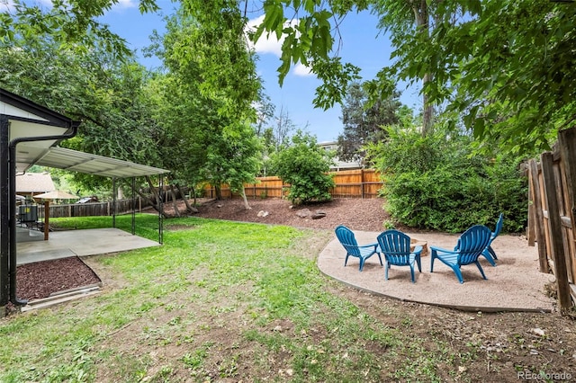 10067 W 68th Pl, Arvada, CO 80004 - fenced backyard featuring a patio area