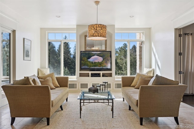 interior space featuring visible vents and recessed lighting