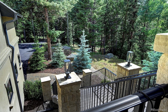 26806 Evergreen Springs Rd, Evergreen, CO 80439 - view of yard with a view of trees