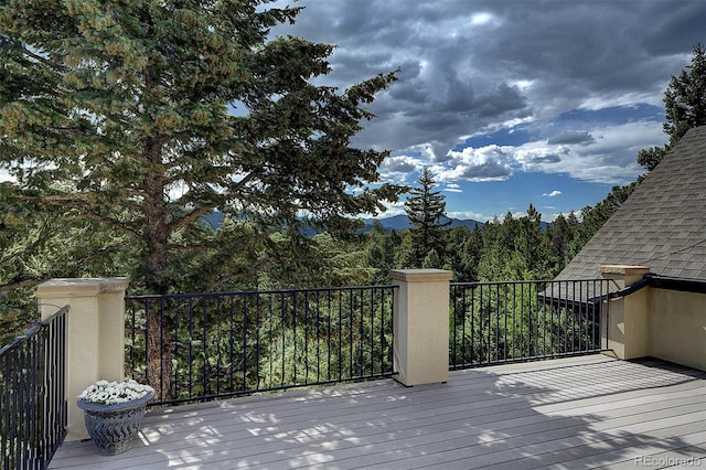 26806 Evergreen Springs Rd, Evergreen, CO 80439 - view of wooden deck
