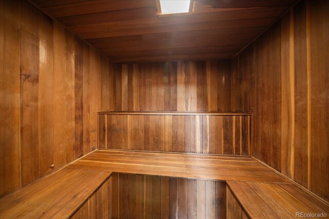 1050 N Corona St Unit 202, Denver, CO 80218 - relaxing sauna featuring wooden walls and wooden ceiling