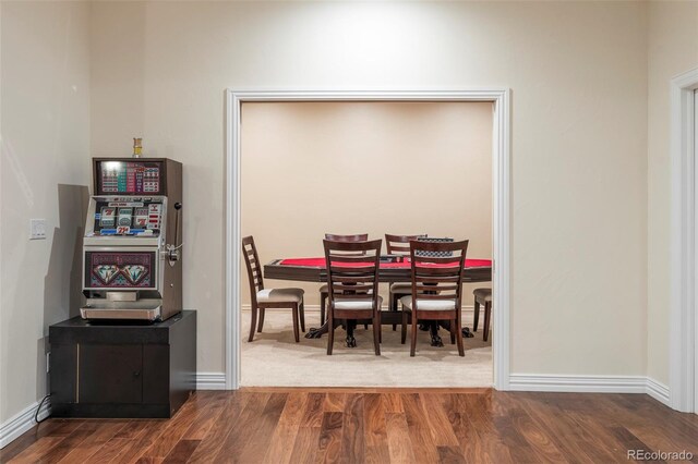 155 S Poplar St, Denver, CO 80230 - dining area featuring wood finished floors and baseboards