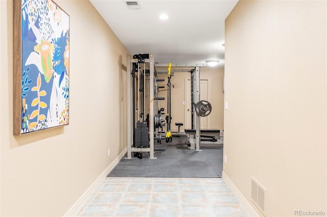 155 S Poplar St, Denver, CO 80230 - workout area with baseboards and recessed lighting
