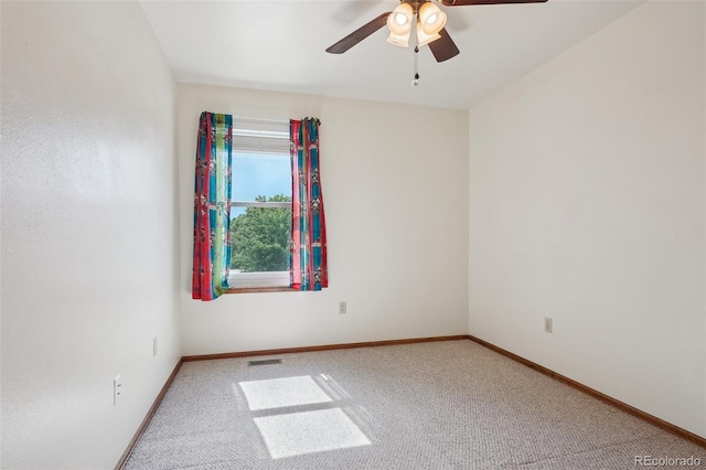 5612 S Jebel Way, Centennial, CO 80015 - empty room with ceiling fan, carpet floors, and baseboards