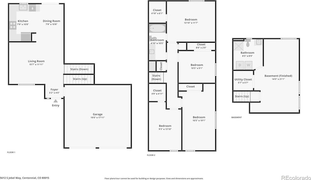 5612 S Jebel Way, Centennial, CO 80015 - home floor plan