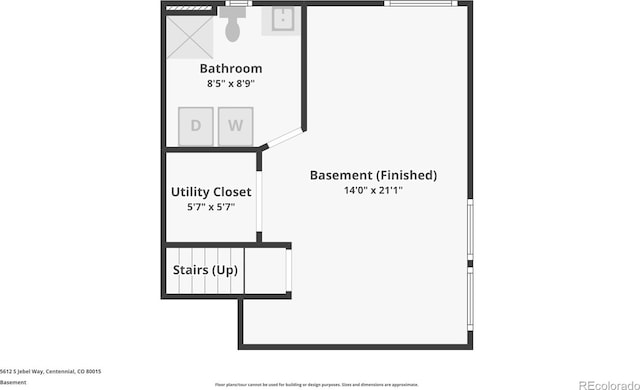 5612 S Jebel Way, Centennial, CO 80015 - property floor plan