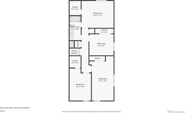 5612 S Jebel Way, Centennial, CO 80015 - property floor plan