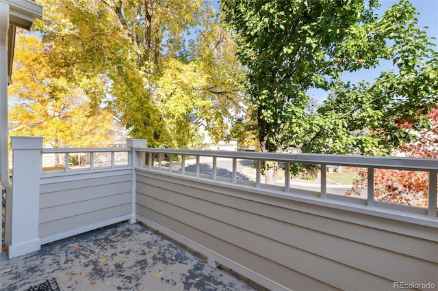 view of balcony