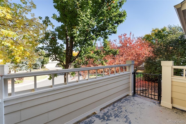 view of balcony