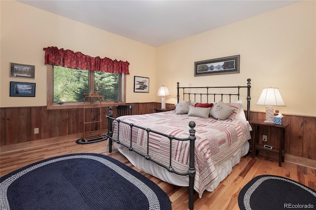 bedroom featuring light wood-type flooring