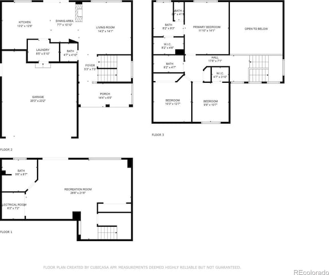 5241 S Shawnee St, Aurora, CO 80015 - view of home floor plan