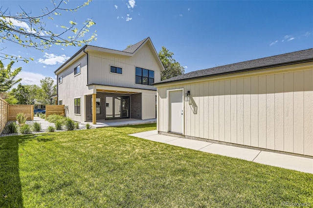 back of house featuring a patio area
