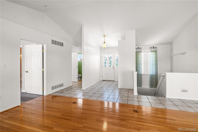 465 W Palmer Lake Dr, Pueblo, CO 81007 - tiled foyer entrance with lofted ceiling and baseboards