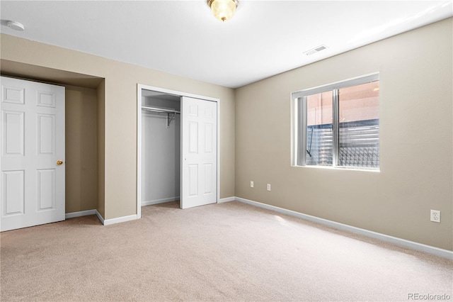 465 W Palmer Lake Dr, Pueblo, CO 81007 - unfurnished bedroom with carpet flooring, a closet, and baseboards