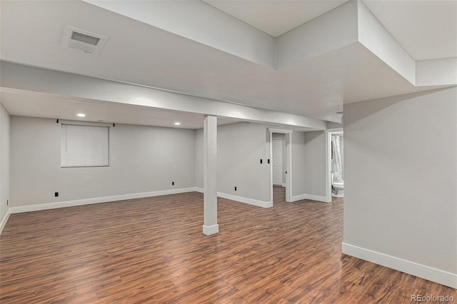10051 E Walsh Pl, Denver, CO 80247 - finished below grade area featuring wood finished floors and recessed lighting