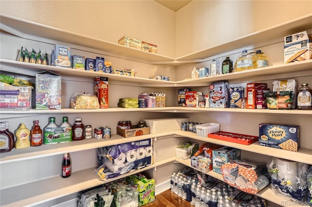 view of pantry