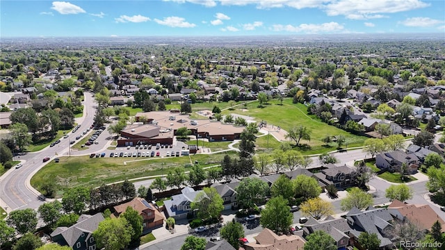 aerial perspective of suburban area
