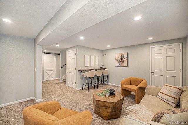 2980 E 135th Dr, Thornton, CO 80241 - carpeted living area featuring baseboards and recessed lighting