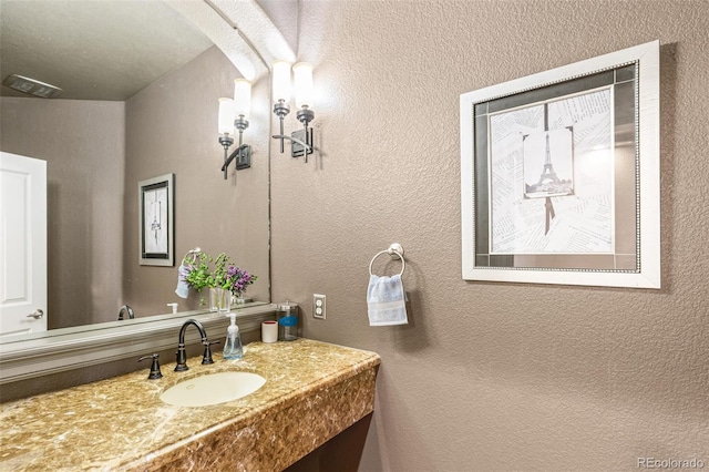 bathroom with vanity