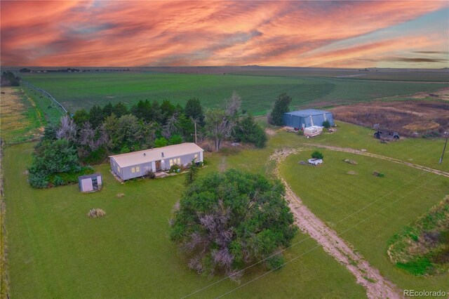 6224 County Road H, Joes, CO 80822 - aerial view of property and surrounding area featuring rural landscape