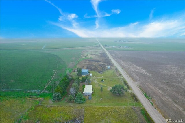 6224 County Road H, Joes, CO 80822 - aerial view of property and surrounding area with rural landscape and farmland