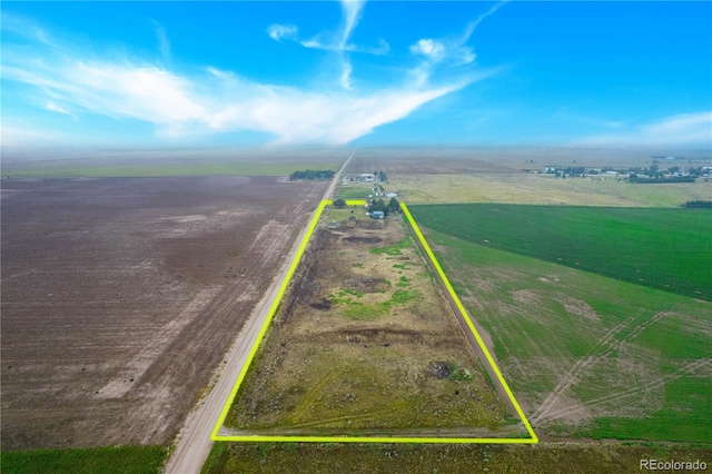 6224 County Road H, Joes, CO 80822 - view of rural area with property parcel outlined