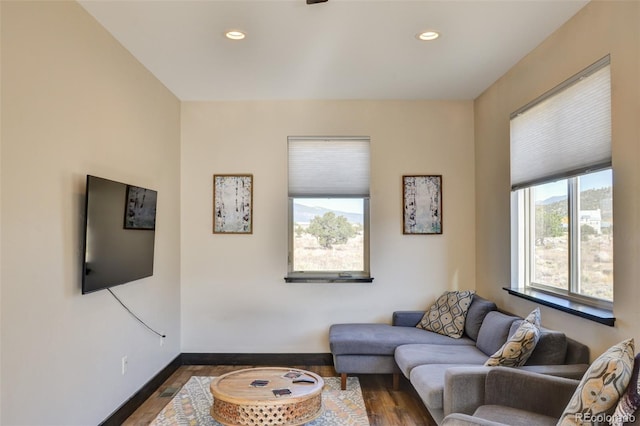 104 River Run Dr, Buena Vista, CO 81211 - living room with wood finished floors and recessed lighting