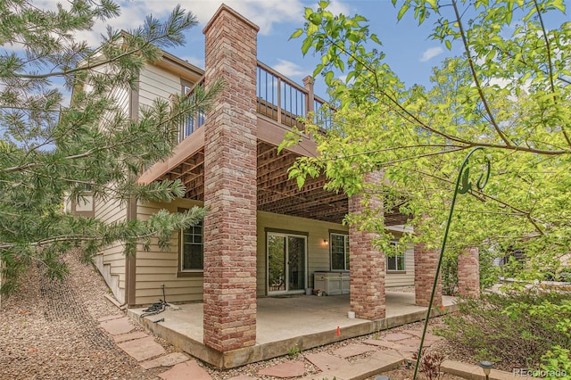 6085 Nile Cir, Golden, CO 80403 - rear view of property with a patio area and a balcony
