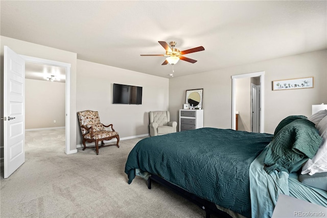 244 Chipeta Way, Lochbuie, CO 80603 - bedroom with carpet flooring and a ceiling fan