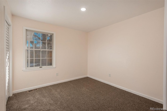 view of carpeted empty room