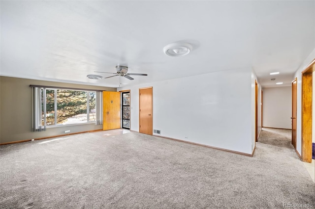 3131 S Washington St, Englewood, CO 80113 - carpeted empty room featuring baseboards and ceiling fan