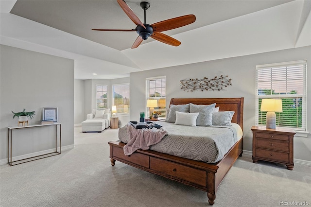 27290 E Nova Cir, Aurora, CO 80016 - carpeted bedroom featuring lofted ceiling and ceiling fan