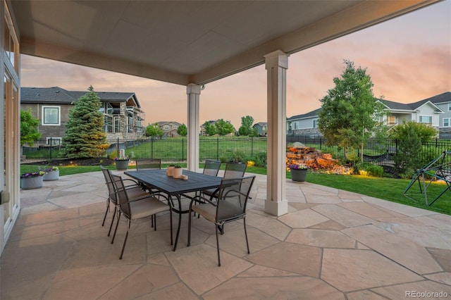 27290 E Nova Cir, Aurora, CO 80016 - fenced backyard with a patio and outdoor dining space