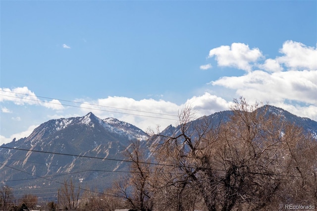 view of mountain feature