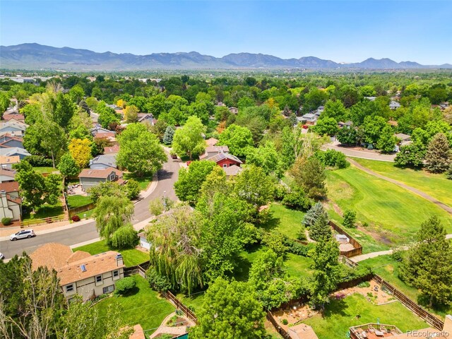 6544 Alkire Ct, Arvada, CO 80004 - aerial view of residential area with a mountainous background