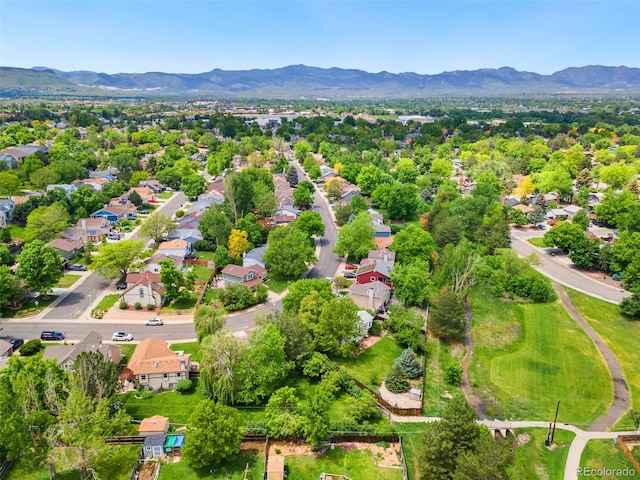 6544 Alkire Ct, Arvada, CO 80004 - aerial view of residential area with a mountainous background