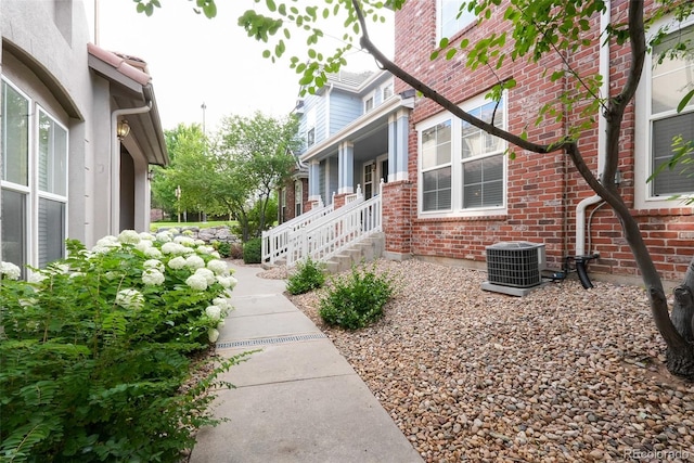 view of property exterior featuring cooling unit