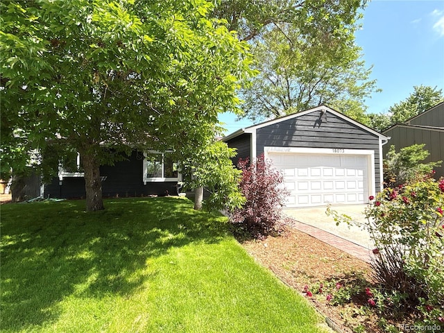 18073 E Belleview Pl, Centennial, CO 80015 - view of front of property featuring a front yard, driveway, and a garage