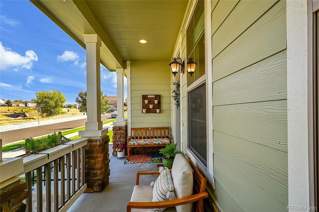 balcony with a porch