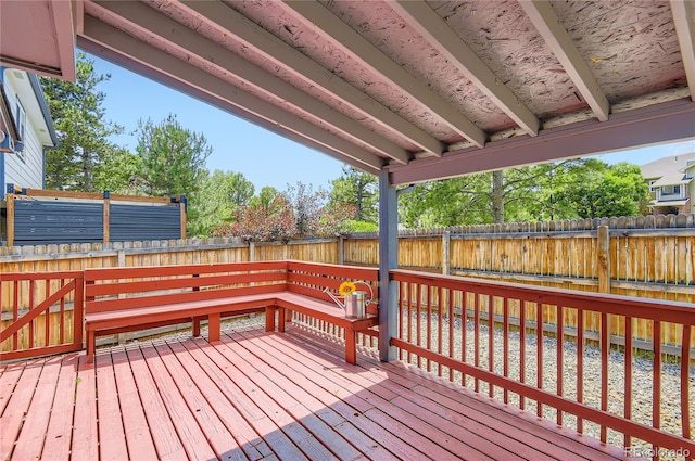 8432 S Upham Way, Littleton, CO 80128 - wooden terrace with a fenced backyard