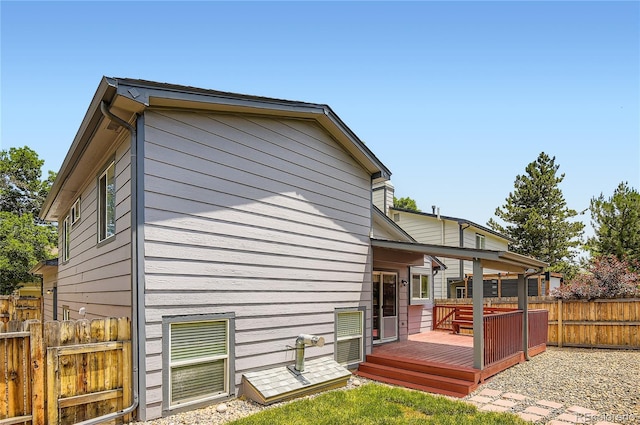 8432 S Upham Way, Littleton, CO 80128 - rear view of property with a deck