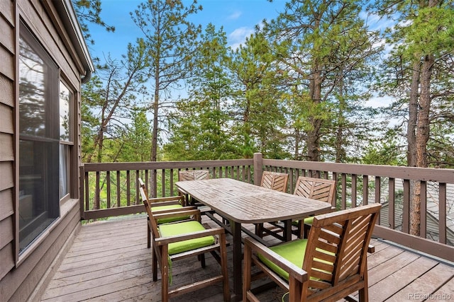 23599 Shingle Creek Rd, Golden, CO 80401 - deck with outdoor dining area