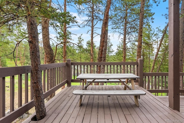 23599 Shingle Creek Rd, Golden, CO 80401 - view of wooden deck