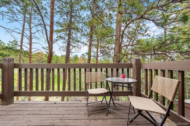 23599 Shingle Creek Rd, Golden, CO 80401 - view of wooden deck