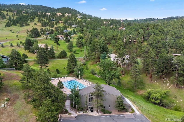 23599 Shingle Creek Rd, Golden, CO 80401 - bird's eye view of a forest
