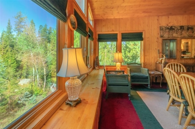 sunroom with a wealth of natural light