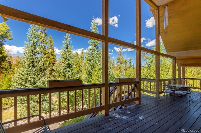 view of wooden terrace