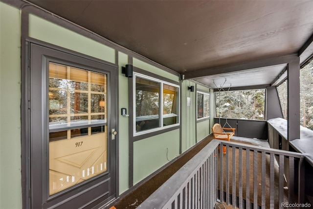 exterior space featuring covered porch